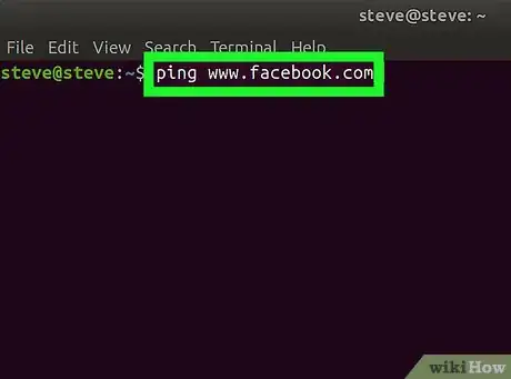 Imagen titulada Ping in Linux Step 3