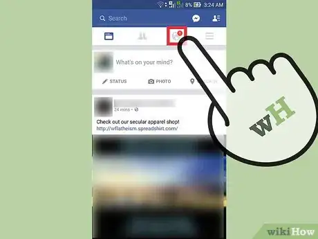 Imagen titulada View Your Facebook Notifications Step 3