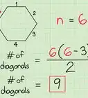 calcular cuántas diagonales tiene un polígono