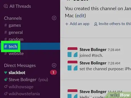 Imagen titulada Leave a Channel on Slack Step 2