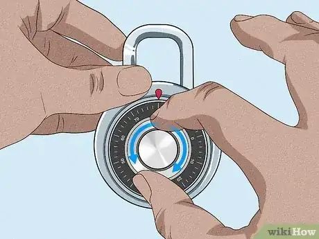 Imagen titulada Open a 3 Digit Combination Lock Step 2
