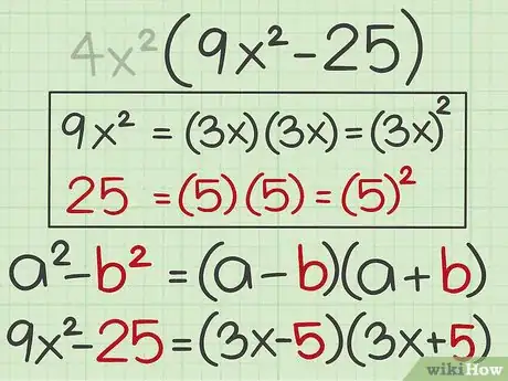 Imagen titulada Factor the Difference of Two Perfect Squares Step 7