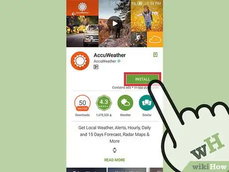 Imagen titulada Get a Weather Widget on Android Step 7