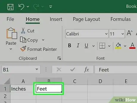 Imagen titulada Convert Measurements Easily in Microsoft Excel Step 2