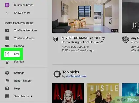 Imagen titulada Find Live Streams on YouTube Step 9