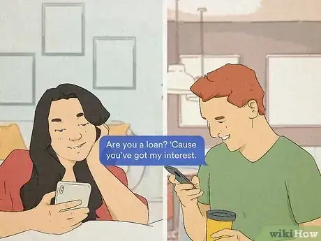 Imagen titulada Make a Girl Laugh Really Hard Over Text Step 1