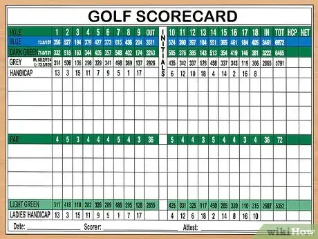 Imagen titulada Read a Golf Scorecard Step 1
