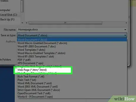 Imagen titulada Make a Website With Word Step 3