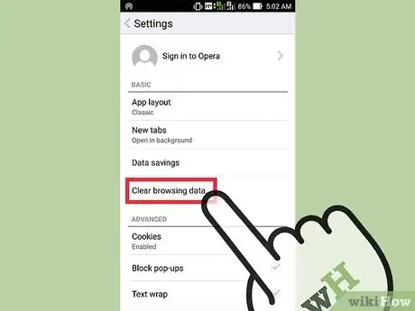 Imagen titulada Clear Your Browser's Cache on an Android Step 22
