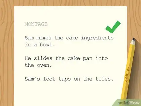 Imagen titulada Write a Montage in a Screenplay Step 2