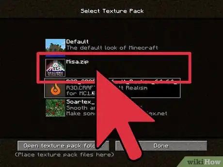 Imagen titulada Download a Texture Pack in Minecraft Step 10