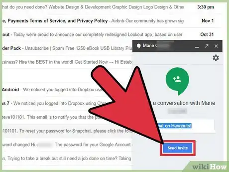 Imagen titulada Invite Someone to Chat in Gmail Step 6