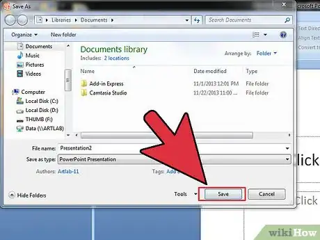 Imagen titulada Save a PowerPoint Presentation on a Thumbdrive Step 5