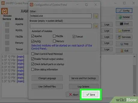 Imagen titulada Start XAMPP at Startup in Windows Step 4