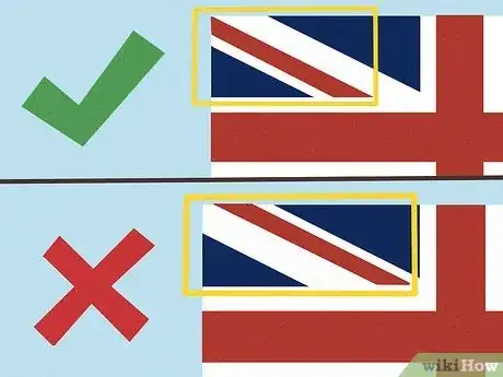 Imagen titulada Know if a Union Jack Has Been Hung Upside Down Step 1