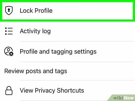 Imagen titulada Lock Facebook Profile Step 8