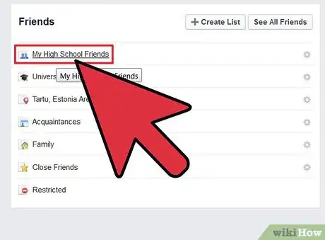 Imagen titulada Make Friends Lists on Facebook Step 16