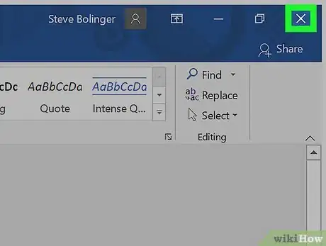 Imagen titulada Restore Factory Settings in Microsoft Word Step 1