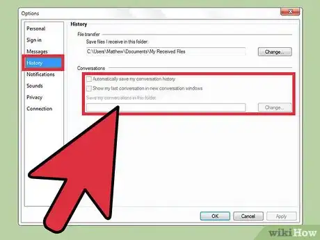 Imagen titulada Locate Your Instant Message History in MSN Messenger Step 4