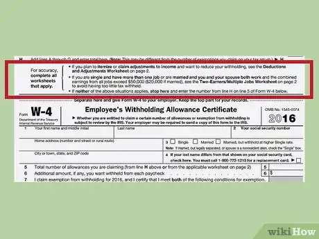 Imagen titulada Fill Out a W 4 Step 10