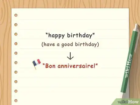 Imagen titulada Say Happy Birthday in French Step 2