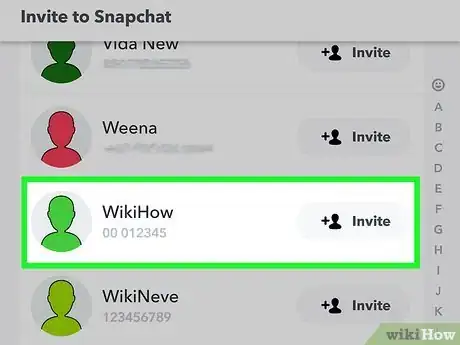 Imagen titulada Add Friends on Snapchat Step 12