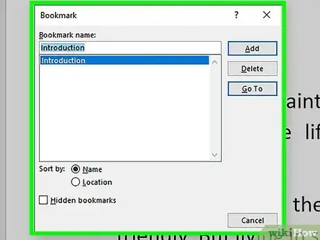 Imagen titulada Add a Bookmark in Microsoft Word Step 17