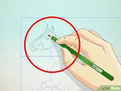 Imagen titulada Draw a Realistic Looking Horse Step 18