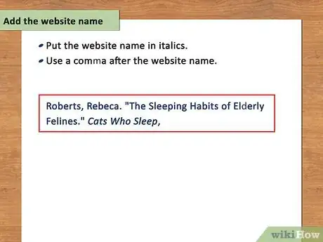 Imagen titulada Cite a Website Using MLA Format Step 9