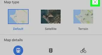 desactivar la vista satelital en Google Maps en un iPhone o iPad