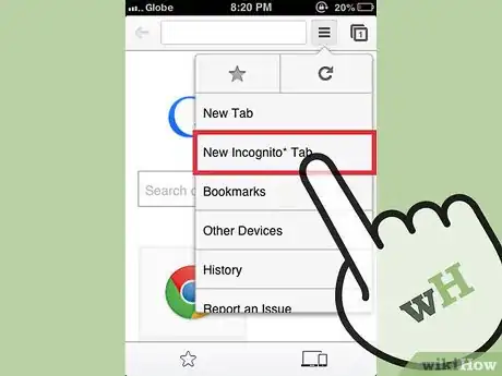Imagen titulada Activate Incognito Mode on Google Chrome Step 9
