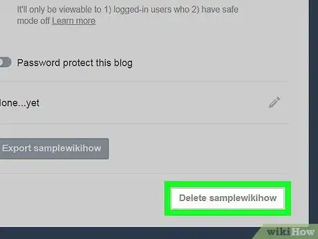 Imagen titulada Delete a Blog on Tumblr Step 7