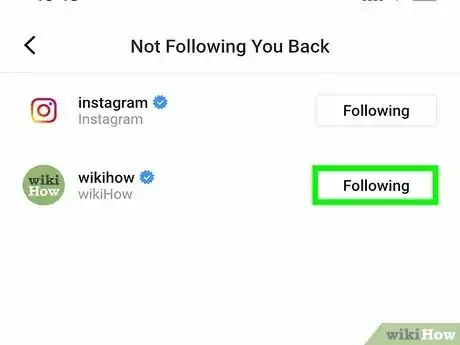 Imagen titulada See Who Doesn't Follow You Back on Instagram Step 6