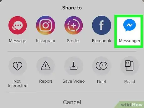 Imagen titulada Send a TikTok Video in Messenger on Android Step 4