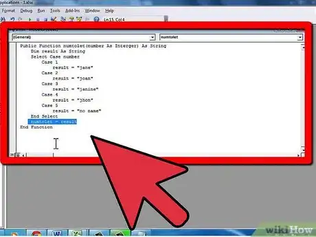 Imagen titulada Create a User Defined Function in Microsoft Excel Step 5