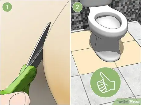Imagen titulada Cut Tile Around a Toilet Step 5
