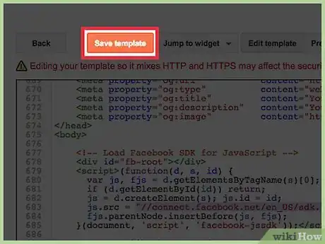 Imagen titulada Add Facebook Like to Blogger Step 17