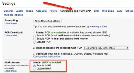 Imagen titulada Gmailsettings enableimap.png
