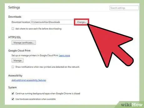 Imagen titulada Change Google Chrome Downloads Settings Step 5
