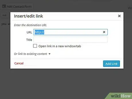 Imagen titulada Add a Link to WordPress Step 5