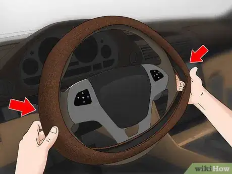 Imagen titulada Fit a Steering Wheel Cover Step 7