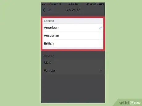 Imagen titulada Change Siri's Voice on an iPhone Step 5