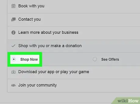 Imagen titulada Add a Shop Now Button on Facebook on PC or Mac Step 6