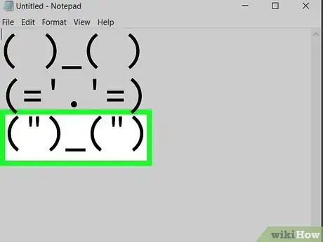 Imagen titulada Make a Bunny by Typing Characters on Your Keyboard Step 11