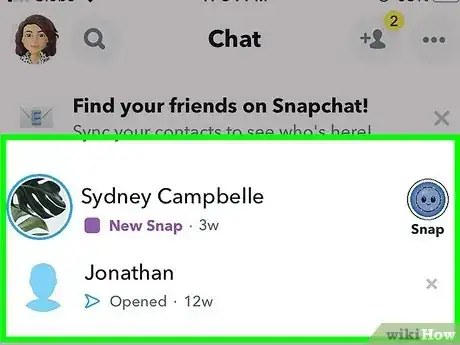 Imagen titulada View Snapchat Stories Step 3