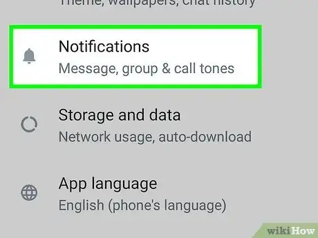 Imagen titulada Turn On WhatsApp Notifications on Android Step 9
