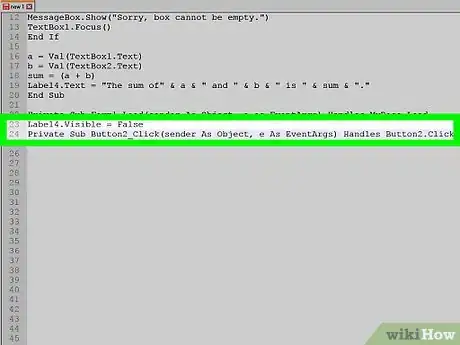 Imagen titulada Add Two Numbers in Visual Basic.NET Step 9