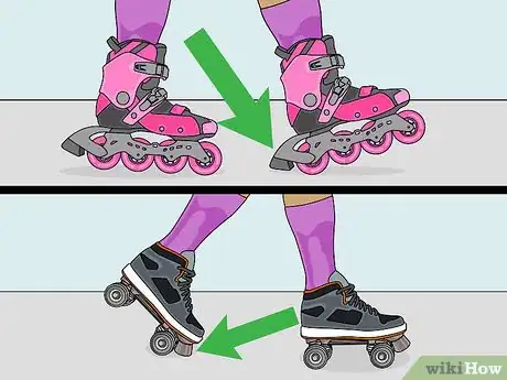 Imagen titulada Stop on Roller Skates Step 2