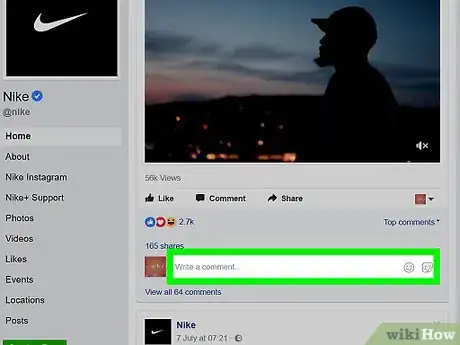Imagen titulada Comment As a Page on Facebook Step 6