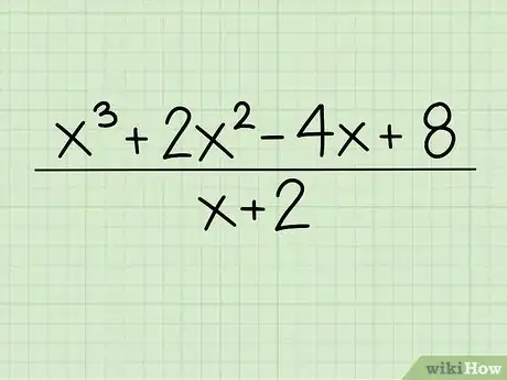 Imagen titulada Divide Polynomials Using Synthetic Division Step 1